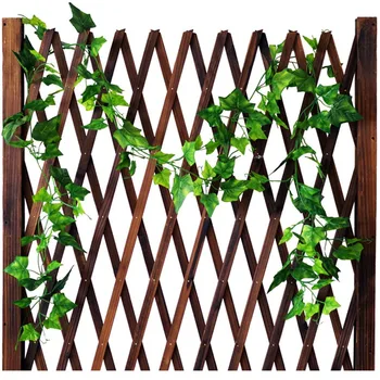 1 Töö 210CM Kunstlik Ivy Leaf Vanik Taimed Viinapuu Võltsitud Lehestik Lilled Pugeja Roheline Luuderohi Pärg Kodu Aias Seina Kaunistamiseks