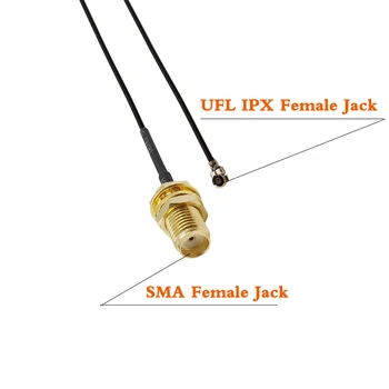 10-50CM SMA Female, et UFL Female Connector, RF, Coaxial Pats 1.13 mm Juhe, Kaabel, SMA Pesa, et PROTOKOLLI IPEX Pistikupesa Adapter Antenni
