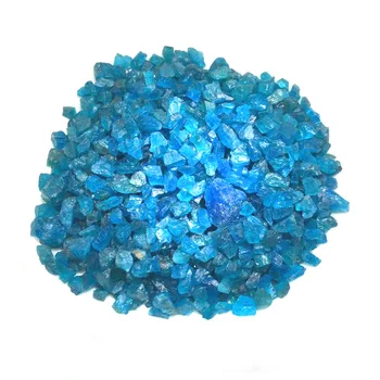 100g toore, Looduslik sinine apatiit kvartsi kristall, mineraal-näidis kukkunud kivi lahti phosphorite gemstone kruus dekoratiivsed