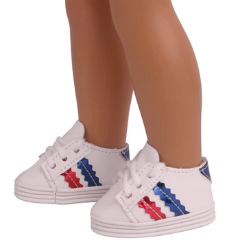 14.5 tolline Tüdrukute nukk kingad Mood spordijalatsid PU Ameerika uus sündinud jõusaal kinga Star doll Tossud Beebi mänguasjad sobivad milo nukk x47