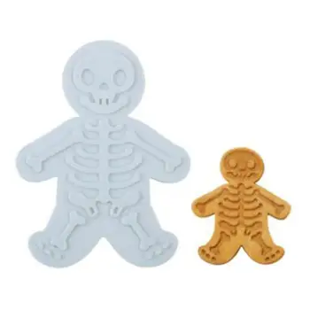 1tk Halloween Cookie Kutter 3D Plastikust Piparkoogid Skelett Biskviit Hallituse DIY köök tööriistad Vajutage-on biskviit tegija köök tööriistad