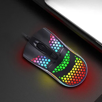 2020. Aasta Uus Kerge Juhtmega Hiir Õõnes-Out Mängude Mouce Värvikas Valgusmäng Home Office Arvuti Wired Gaming Mouse
