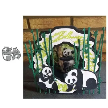 2021 Uute Loomade Panda Lõikamine Sureb DIY Scrapbooking Reljeef Raamatu Foto Raami Templid Käsitöö Mall Hallituse Šabloonid