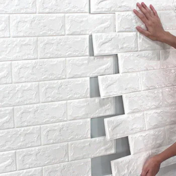 3D Seina Kleebised Imitatsioon Telliskivi Magamistuba Decor Veekindel isekleepuvad Jaoks Taustapildi elutuba, Köök, TV Taustaks Decor70*38