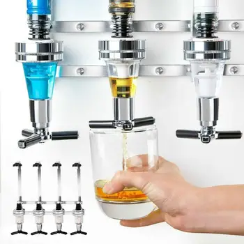 4 Pudel Seisma Optika Seinale Paigaldatud Veini Dispenser Piiritusjook Omanik Baari Poole Mount Rack Alkohol, Viski Automaadid Korraldaja