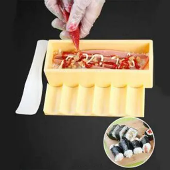 4tk/Set Uus 2in1 Sushi Tegija Seadmete Komplekt, Jaapani Riisi Palli Kook Rulli Hallituse Sushi Multifunktsionaalne Hallituse Tegemisel, Sushi Vahendid