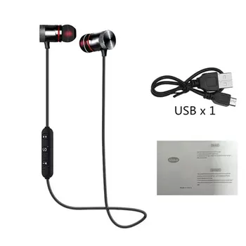 5.0 Bluetooth Kõrvaklapid Sport Kaelus Magnet Wireless Headset Stereo Earbuds Metal Kõrvaklapid Koos Mic Kõik Telefonid