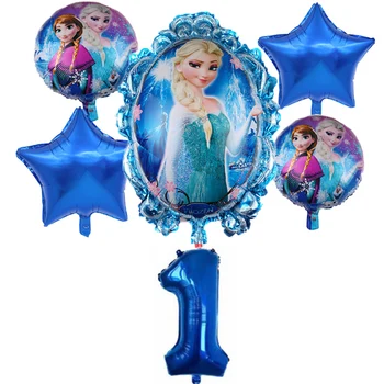 6tk Disney Külmutatud Printsess Elsa Heelium Õhupallid Hulk Palli Baby Shower Kaunistused Õhupallid Kids Mänguasi Sünnipäeva Õhu Globos
