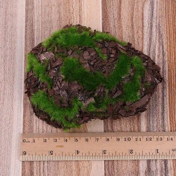 6tk/Pack Sammal Kivi Võltsitud Rock Roheline Vaht Kunstlik taimed puiduhakke Micro Maastik Muru Taim pet Home Aia Kaunistused