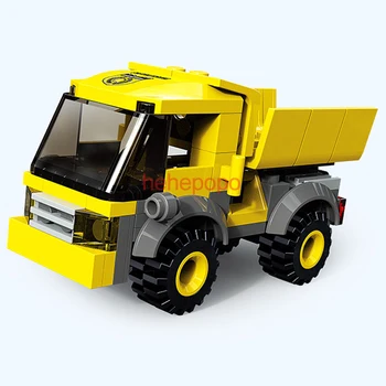 81pcs kallurid ehitusplokid Keskmise Suurusega Mini Traktor ehitusplokid Kids Mänguasi Ühilduv Mini Tellised