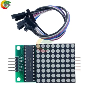 8x8 8*8 MAX7219 Dot Led Maatriks Moodul MCU LED-Ekraan Moodulit 5V Arduino-Liides Mooduli Väljund Sisend Katoodi