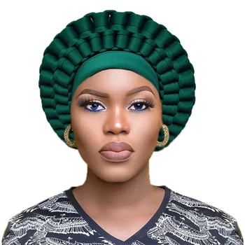 Aafrika headtie nigeeria turban naiste auto gele Aafrika headwraps Ankara peakatted lihtne lips