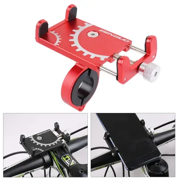 Alumiinium Bicycle Telefon Hoidja MTB Mountain Road Bike Mootorratta 3,5-6.5-tolline mobiilne GPS-i toetama Jalgrattasõit Sulg