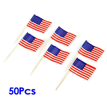 Ameeriklased Lipud 50tk Kook Teenetemärgi Vardad jaoks Cupcake.