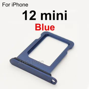 Aocarmo iPhone 12 Mini Ühe SIM-Sahtel Metall Plast Nano-Sim-Kaardi Pesa Omanik