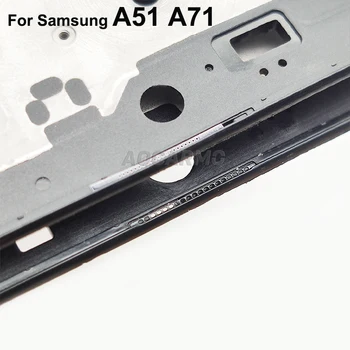 Aocarmo Samsung Galaxy A51 A71 Eesmise LCD-Ekraani Raami Plaanseib SM-5160 SM-7160