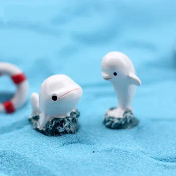Armas Beebi Dolphin Kääbus Kujukeste Nukk Sünnipäeva Kook Torukübar Simulatsioon Loomade Figuriin Sambla Garden Ornament Cupcake Decor