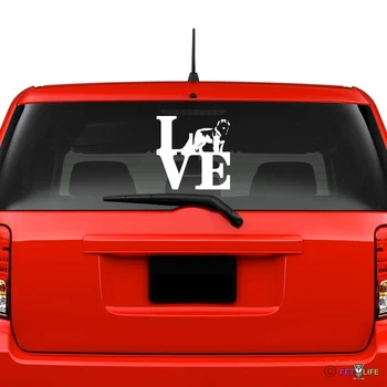 Armastus Leonberger Esiklaas Vinüül Kleebis Auto Akna park leo akna kleebised