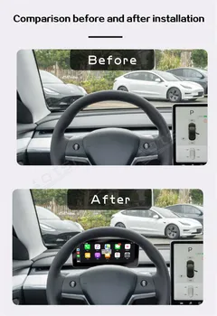 Auto Armatuurlaua Jaoks Tesla Modle 3 Modle Y Auto LCD armatuurlaua Muudetud ja Täiendatud Multifunktsionaalne Android Multimeedia mängija