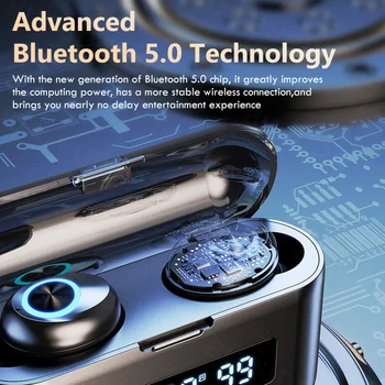 Bluetooth-Kõrvaklapid Telefon, Sport Veekindel TWS Bluetooth Kõrvaklapid Mikrofonid 3D HiFi Stereo Muusika Earbuds