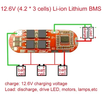 BMS 1S 2S 10A 3S 4S 5S 25A BMS 18650 Li-ion Lipo laetav Liitium Aku Kaitse Circuit Board Moodul PCB PCM 18650 Lipo BMS Laadija