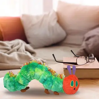 Cartoon Mitmevärviline Caterpillar Palus Täistopitud Mänguasi 40CM Viska Padi Padi Lapsed Kingitus Armas Filmi Tegelaskuju Sünnipäeva mänguasi kingitused
