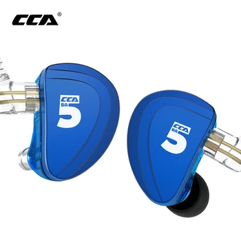 CCA A10 5 Tasakaalustatud Armatuuri Juht kõrvaklapid Ear Kõrvaklapid HIFI Bass Monitor Kõrvaklapid 2pin MS AS10 MS BA10 ZST X ZSX E10 S2