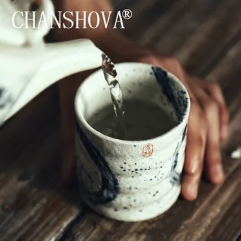 CHANSHOVA 170/200ml Traditsiooniline Hiina retro stiilis Handpainted Keraamilised Suur teacup Hiina Portselan Tassi Kohvi kruus H269