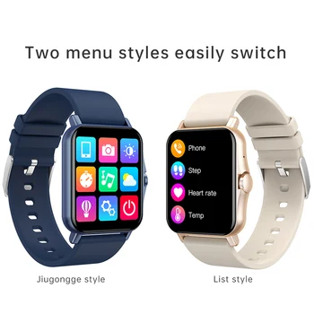 CHYCET Smart Watch Meeste Keha Temperatuuri Jälgida Bluetooth kõne Smartwatch Naiste Südame Löögisageduse Fitness Tracker-Muusika Kontroll Kell