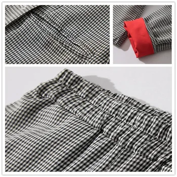 Cuffed varrukatega bleiser ülikond + üheksa püksid Uus mood ilus vabaaja temperament äri wild OL kontor sobiks Kahe-osaline komplekt