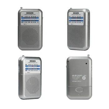 Degen Raadio DE333 AM/FM-Vastuvõtja Kaasaskantav Mini Käepide Kaasaskantav Tasku Suurus on Kaks (Band FM-Raadio Diktofon Kõrge Tundlikkusega Raadio