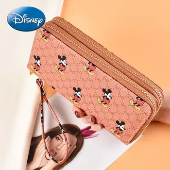 Disney Pika Rahakott Kahekordne Tõmblukk Multifunktsionaalne Suure Mahutavusega (Mobiiltelefoni Kott Miki Hiir Naiste Kott