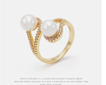 DR2094 Elegantne 2 värvi emailiga tsirkooniumoksiid kivi sõrmus 925 Sterling Hõbe naiste abielusõrmus