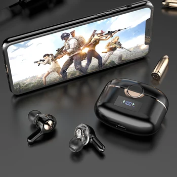 Earbuds Bluetooth 5.1 In-ear Wireless Touch Bass Kõrvaklapid Hifi Stereo Muusika Helitugevuse kontroll Telefon
