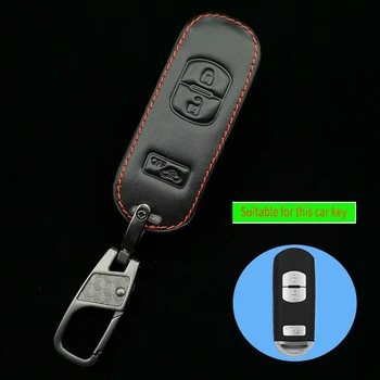 Ehtne Nahk Auto Remote Smart Key Juhul Katta Võtmerõngast Jaoks Mazda 3 Mazda 6 Cx5 Cx4 Cx-5 Cx-7 Ja Cx-9 Atenza Car Styling