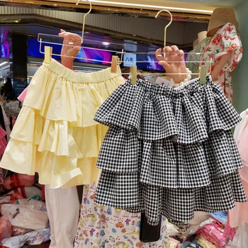 Elegantne Kihiline Kook Kleit Naiste 2021 Uus Suvine Kõrge Vöökoht Plisseeritud Mini Pettiskirt Tüdruk Magus Ruffles Ebaregulaarne Tantsu Faldas