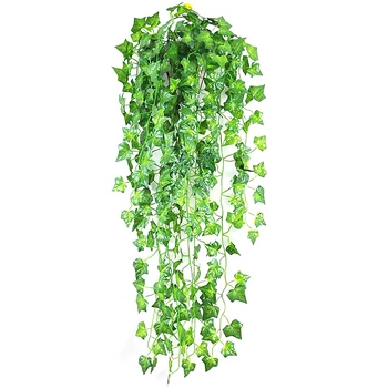 Erksad DIY Kunstlik Taimed Pugeja Rohelise Viinamarja Ivy Leaf Viinapuu Vanik Kodu Aias Pool Pulm Wall Decor Rotangist String Kahanda