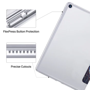 Funda Samsung Galaxy Tab S6 Lite 10.4 2020 SM-P610 SM-P615 Juhul PU Nahast Flip Seista Capa Cartoon Maali Smart Cover Coque