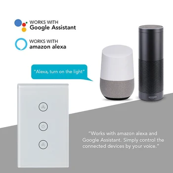 Fänn Smart Wifi Lüliti hääljuhtimine Wireless Touch Panel Lüliti Home Serveri Graffiti intelligentne kaudu Alexa ja Google ' i Kodu