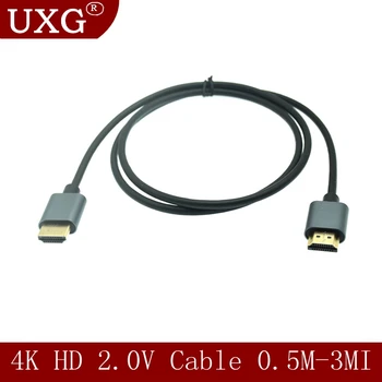 HD-Kaabel-4K Slim HD-HD-2.0 Kaabel, HDMI-Splitter Extender PS4/PS3 Apple TV HDTV Projektoriga 2.0 HDMI-Kaabli abil ühilduva