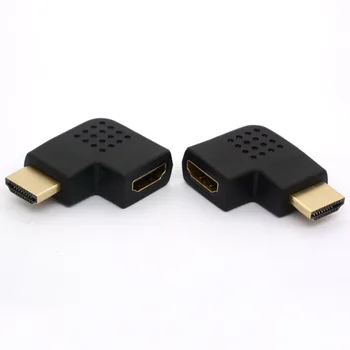 HDMI Meeste ja Naiste Adapter Converter 90-Kraadise Nurga all Keerata Paremale / Vasakule HDMI-Liides Toetab 1080P Resolutsioone