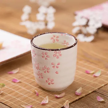 Jaapani Stiilis Keraamilised Underglaze Tee Tassi Loominguline Sakura Muster, Keraamiline Tass Kohvi Tassi Mahla Tassi Piima Tassi Veini Klaaside