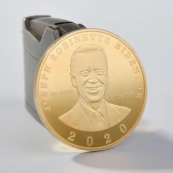 Joe Biden President Mälestus Suveniiride Mündi Väljakutse Laekuva Müntide Kogumise Kunst Käsitöö