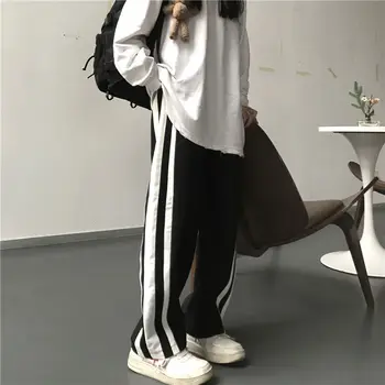 Joggers Naiste Harajuku Lasti Haaremi Lai Jalg Püksid Streetwear Kõrge Vöökoht Püksid Pantalon Femme Pluss Suurus Sweatpants Hip-Hop
