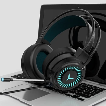 Juhtmega Peakomplekt PC Gamer 3,5 mm Voice Mikrofon Kõrvaklappide Surround Sound & HD Mikrofon Mängude Overear Sülearvuti Tablett Gamer