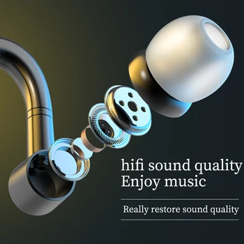 Juhtmeta Kõrvaklapid Multifunktsionaalne Ühepoolne Rippuvad Kõrva Peakomplekt Sport Bluetooth-ühilduvad Kõrvaklapid Handsfree Kõrvaklapid