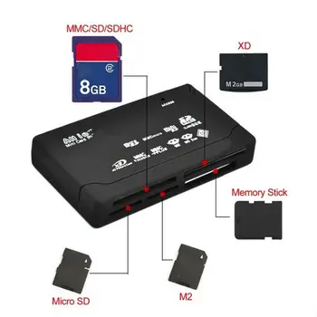 Kaardilugeja USB 2.0 SD-Kaardi Lugeja-Adapter TF CF SD, Mini-SD-SDHC MMC, MS, XD Lugemise Seade Adapter SD Kaardi Lugeja