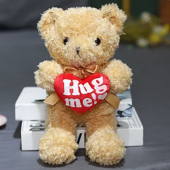 Kallistada Mind Teddy Bear Täidisega Palus Nukk, Mänguasi, Kellel ARMASTUS Südames Teddy Bear Pehme Nukk sõbrapäeva kingitus, Pulm Mänguasi 30CM