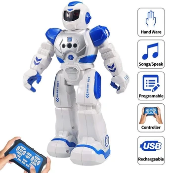 Kaugjuhtimispult Robot Lapsed Intelligentne Programmeeritav Robot Koos Infrapuna Töötleja Mänguasjad,Tantsimine,Laulmine,Led Silmad,Žest Sens