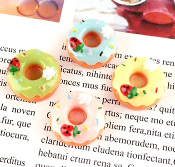 Kawaii Magus Maasika Donuts Mini Vaik Flatback Cabochons Scrapbooking Telefoni Deco Kaunistustest Diy Tarvikud
